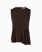 Part Two CamdenPW Top in Brown front product view