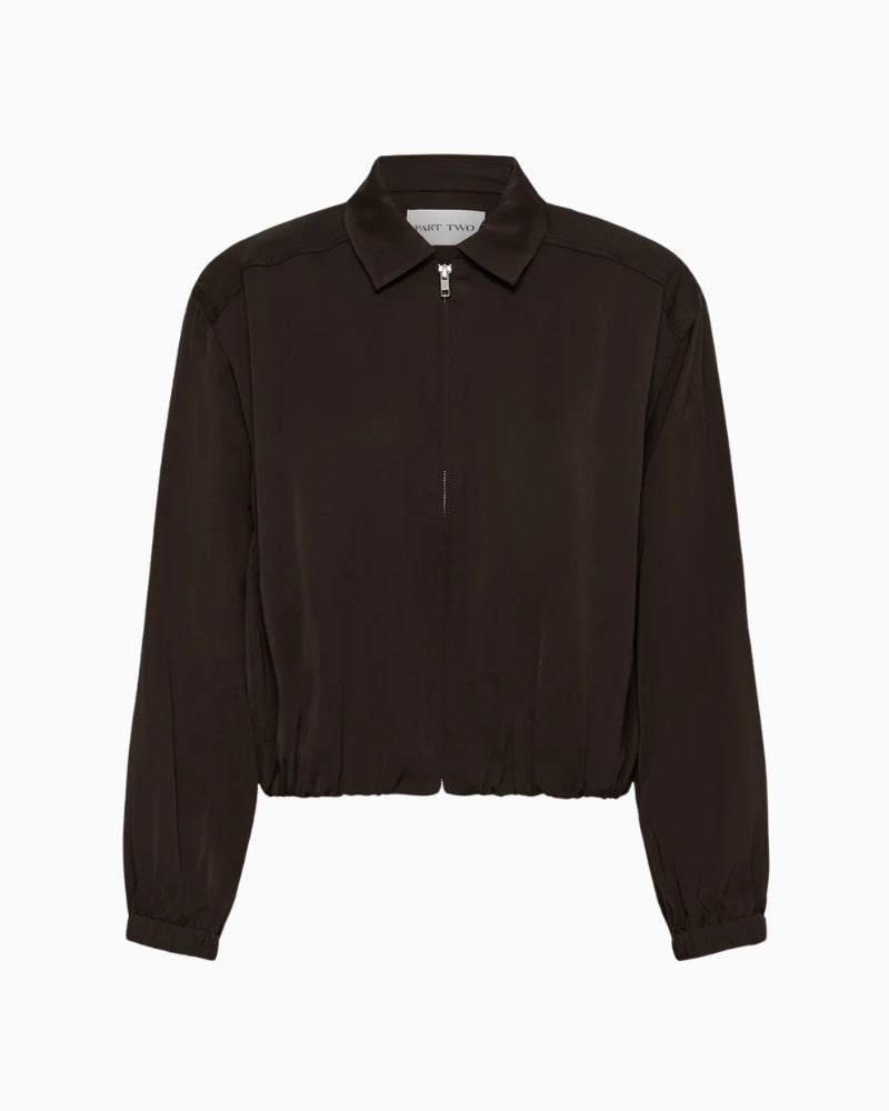 Part Two CamdynPW Jacket in Brown front view