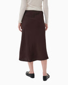 Part Two CandicePW Skirt in Brown back lookbook view