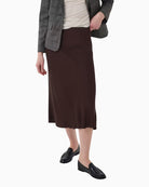 Part Two CandicePW Skirt in Brown front lookbook view