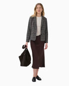 Part Two CandicePW Skirt in Brown front styled view