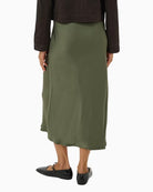 Part Two Candice Skirt in Khaki back view
