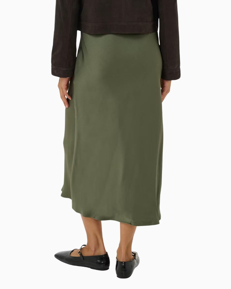 Part Two Candice Skirt in Khaki back view