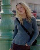 Part Two CarinaPW Pullover in Grey front view
