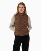 Part Two CarlotaPW Outerwear in Tan fabric detail