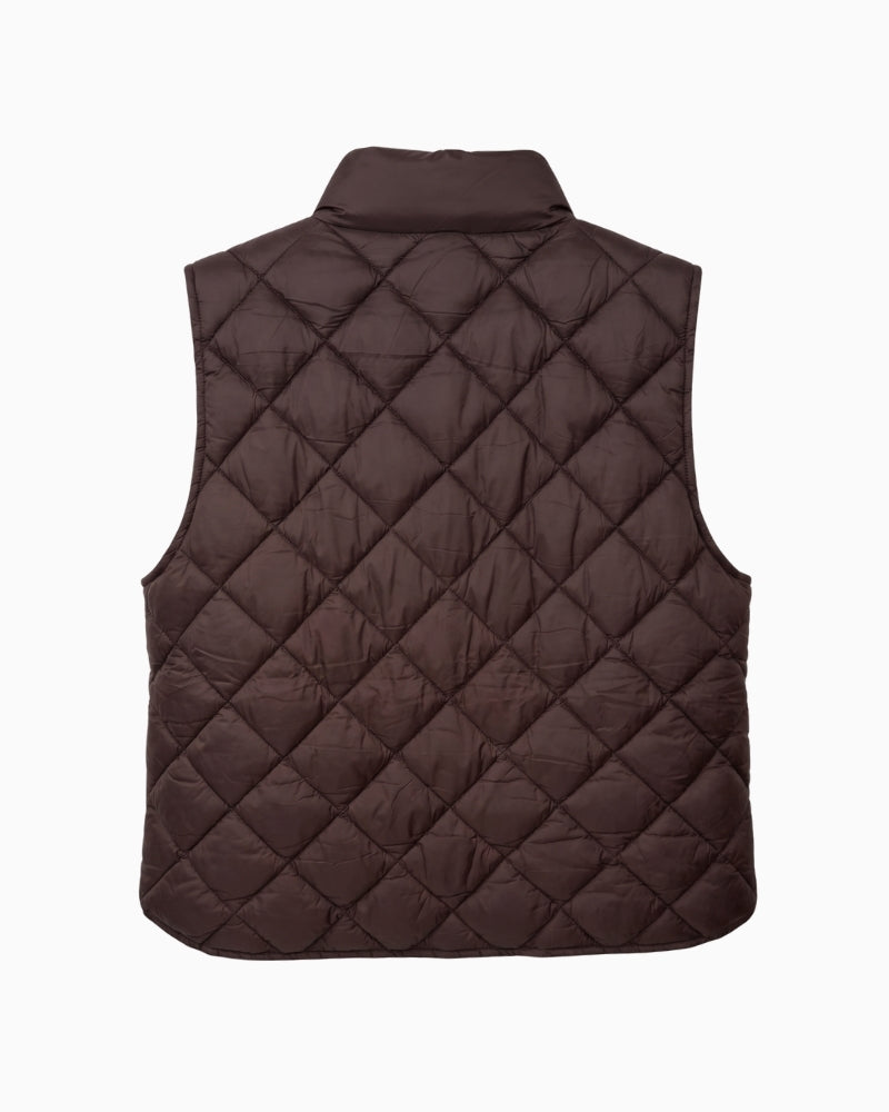 Part Two CarlotaPW Warm Vest in Brown back view