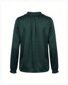 Part Two CaterinaPW Blouse in forest green back detail