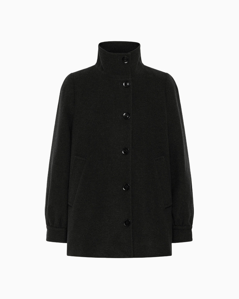 Part Two CeciliaPW Outerwear in Black fabric detail