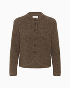 Part Two CeylanPW Cardigan in Brown front view