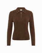 Part Two CharleyPW Pullover in Tan front view