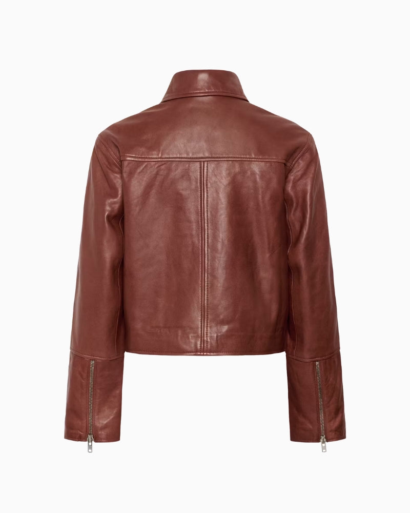 Part Two CimmiePW Jacket in Brown back view