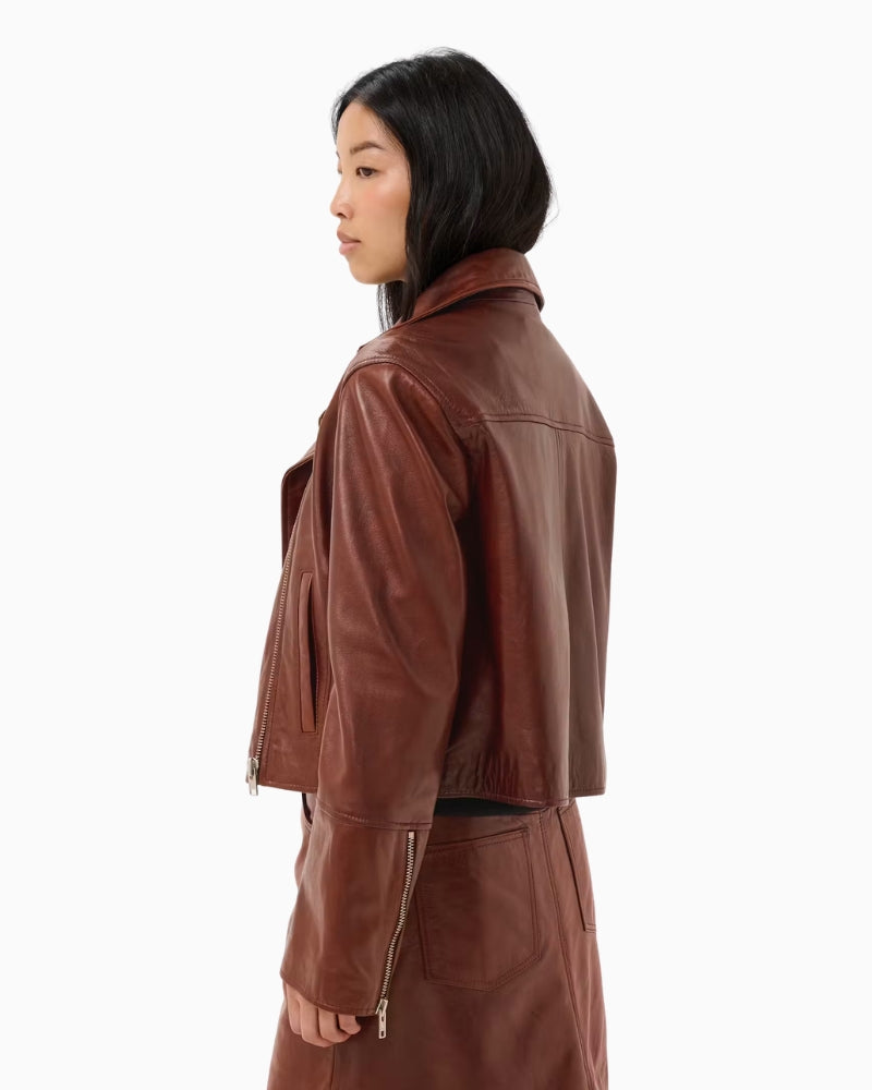 Part Two CimmiePW Jacket in Brown side view