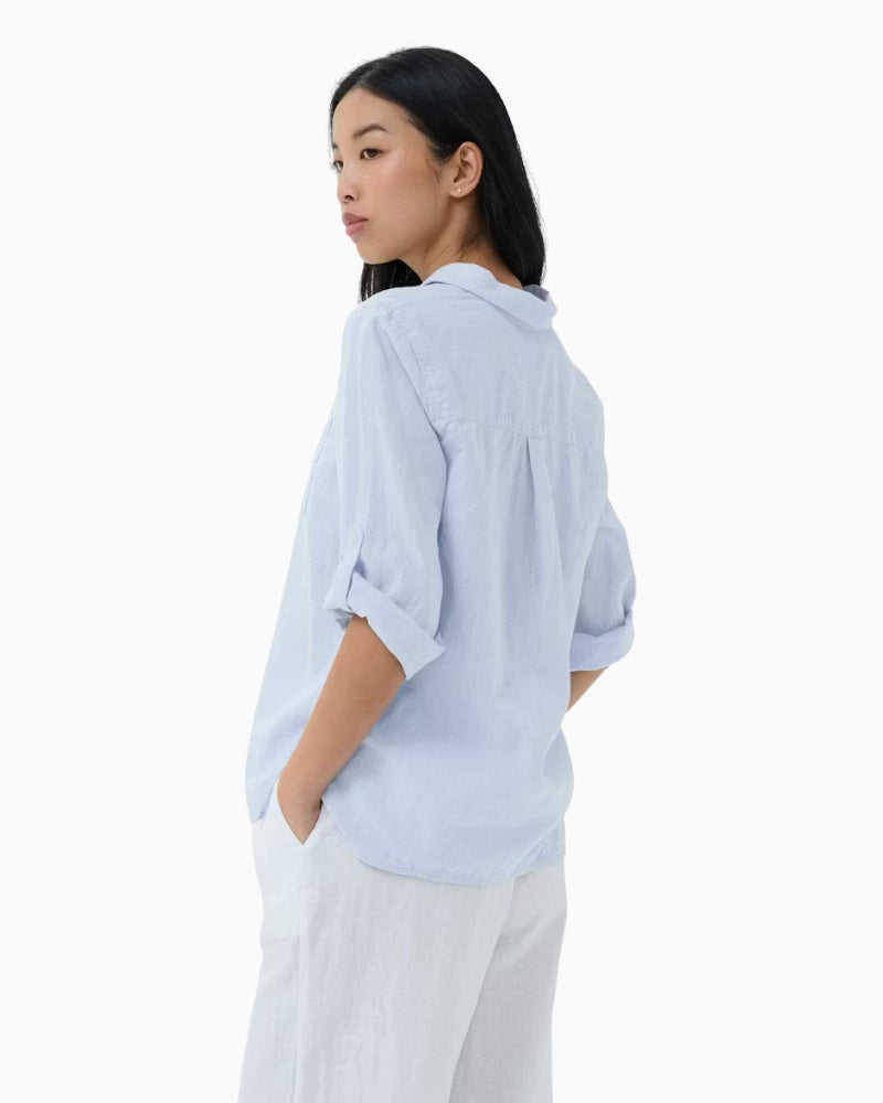 Part Two CindiePW Shirt in blue back view