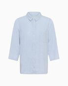 Part Two CindiePW Shirt in blue chest pocket detail