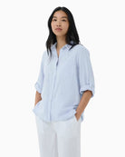 Part Two CindiePW Shirt in blue front view