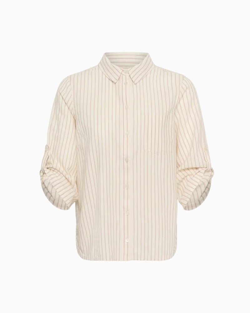 Two CindiePW Shirt in natural flat lay front view