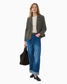 Part Two ClarissaPW Blazer in Grey Check styled view