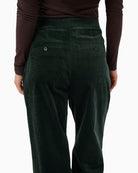 Part Two ColleenPW Trousers in forest green back pocket detail