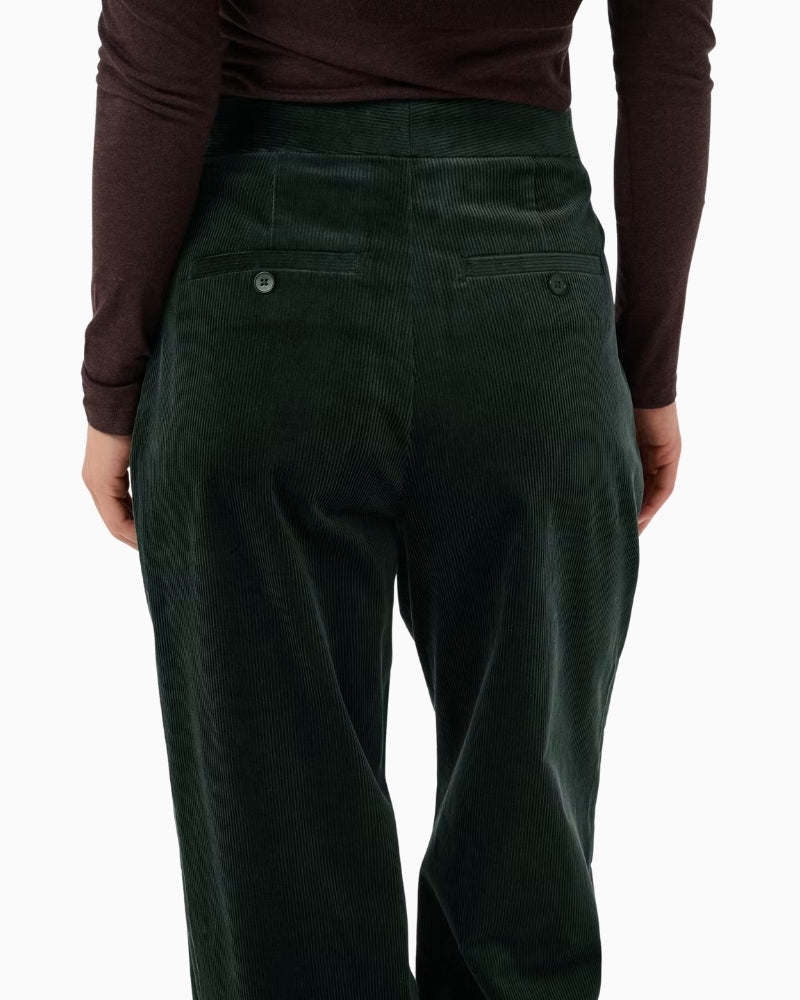Part Two ColleenPW Trousers in forest green back pocket detail