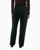 Part Two ColleenPW Trousers in forest green back view