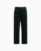 Part Two ColleenPW Trousers in forest green front pleat detail