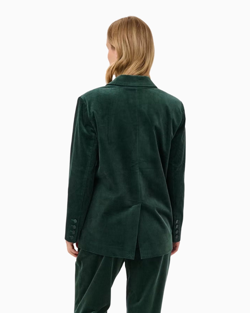 Part Two ConjaPW Blazer in Forest Green back view