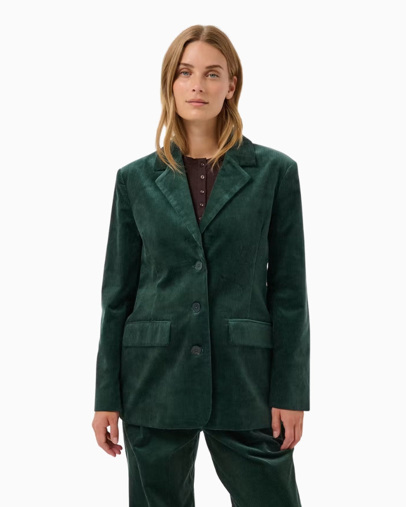 Part Two ConjaPW Blazer in Forest Green front view