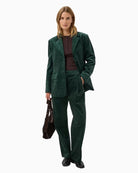 Part Two ConjaPW Blazer in Forest Green styled view