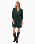 Part Two CorinnaPW Dress in Forest Green styled view