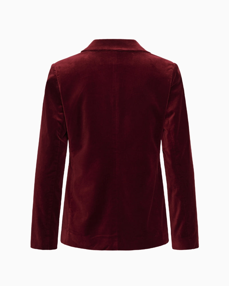 Part Two Dahlia Blazer in red back view