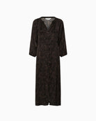Part Two Deedee Dress in Brown Gradient Flower full-length view