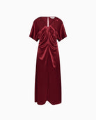 Part Two Dell Dress in red full-length view