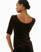 Part Two Diddi T-Shirt in Mole brown back view