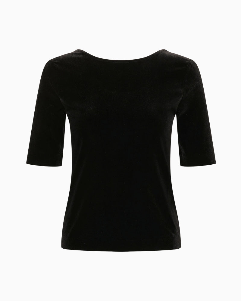 Part Two Diddi T-Shirt in black front view