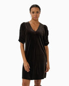 Part Two Didem Dress in brown front view