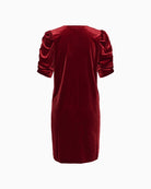 Part Two Didem Dress in red back view