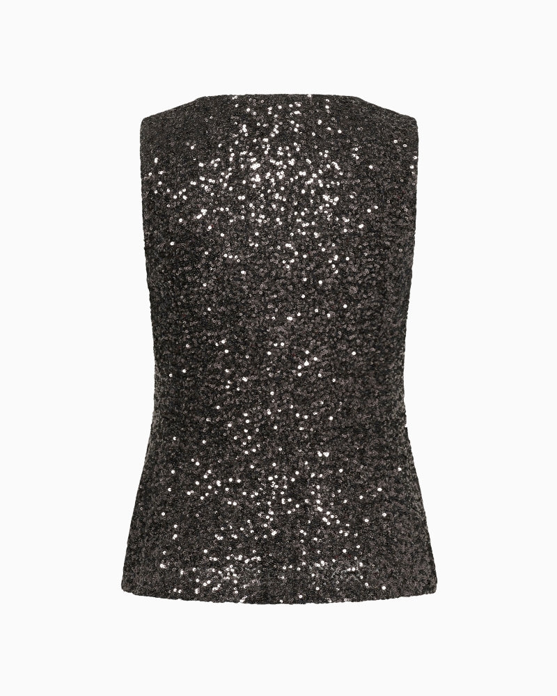Part Two Diine Top in black back view