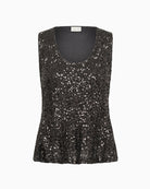 Part Two Diine Top in black front view