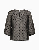 Part Two Dimka Blouse in black with placed sequins back view