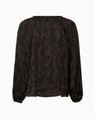 Part Two Doaa Blouse in Brown Gradient Flower back view