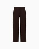 Part Two Katrie PW Pants in brown fabric and waist detail