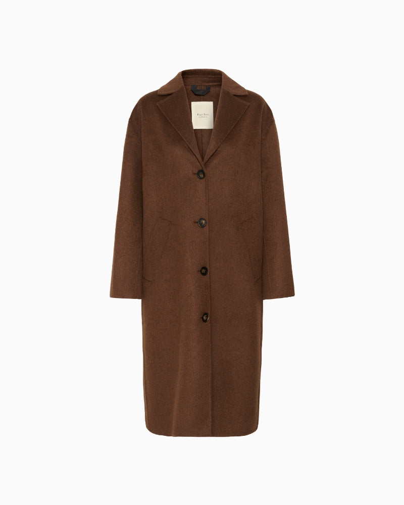Part Two LorelaianaPW Outerwear in Tan fabric detail