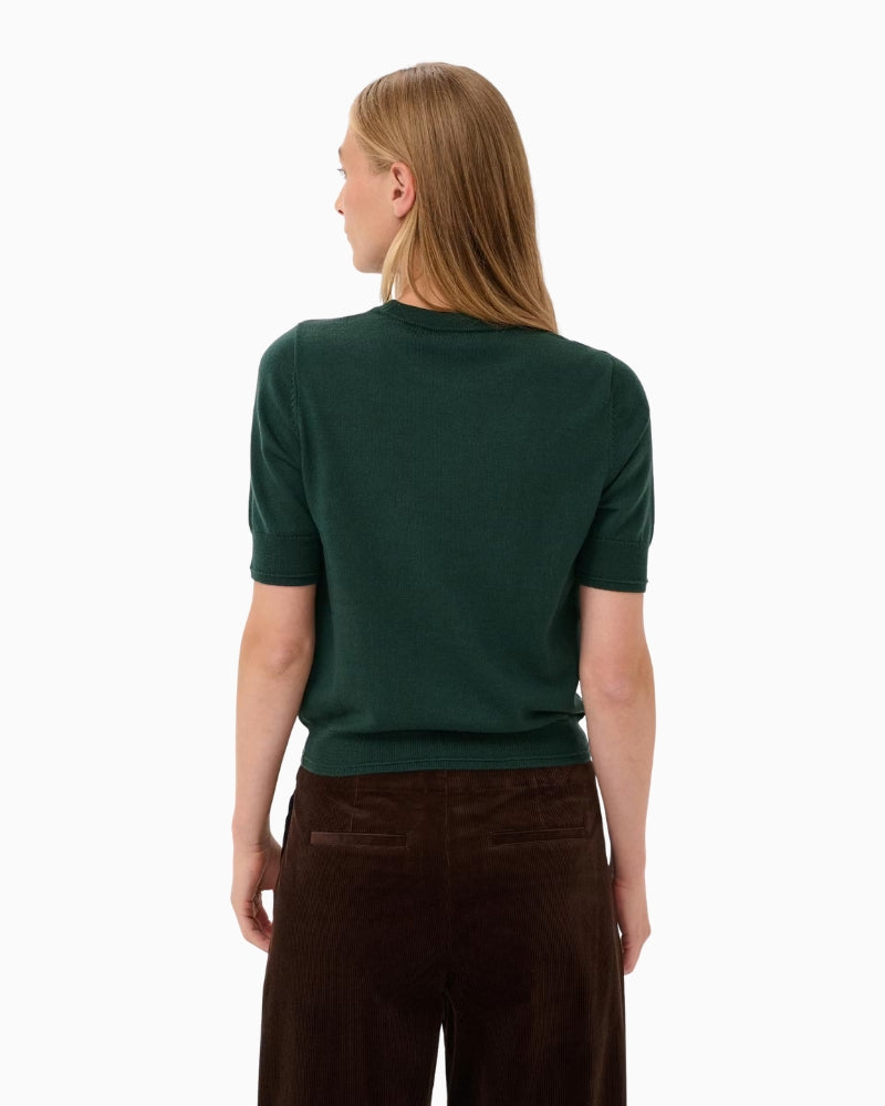 Part Two NatanyaPW Pullover in Forest Green back view