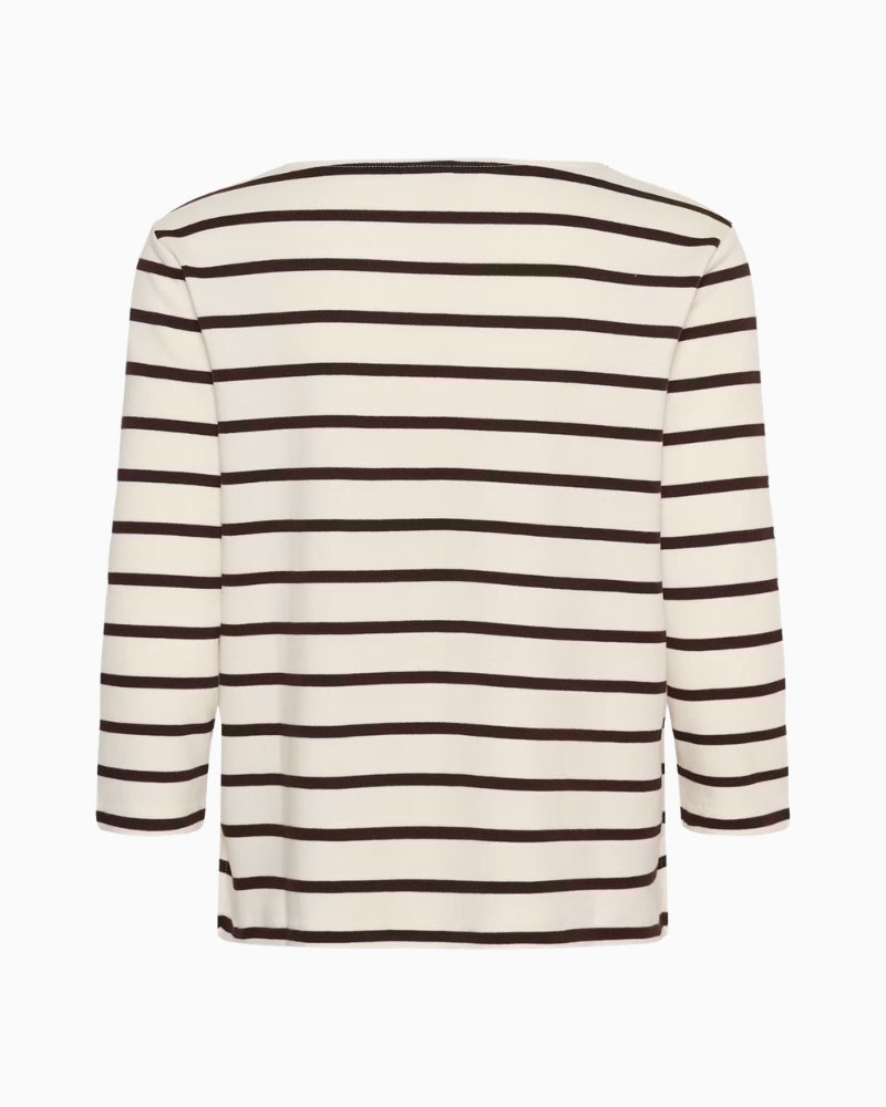 Part Two Nela PW T-Shirt in Cream/Brown back view
