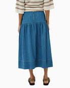 Part Two NelliaPW Skirt Medium Blue Denim back view
