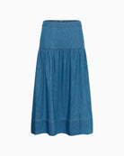 Part Two NelliaPW Skirt Medium Blue Denim front view