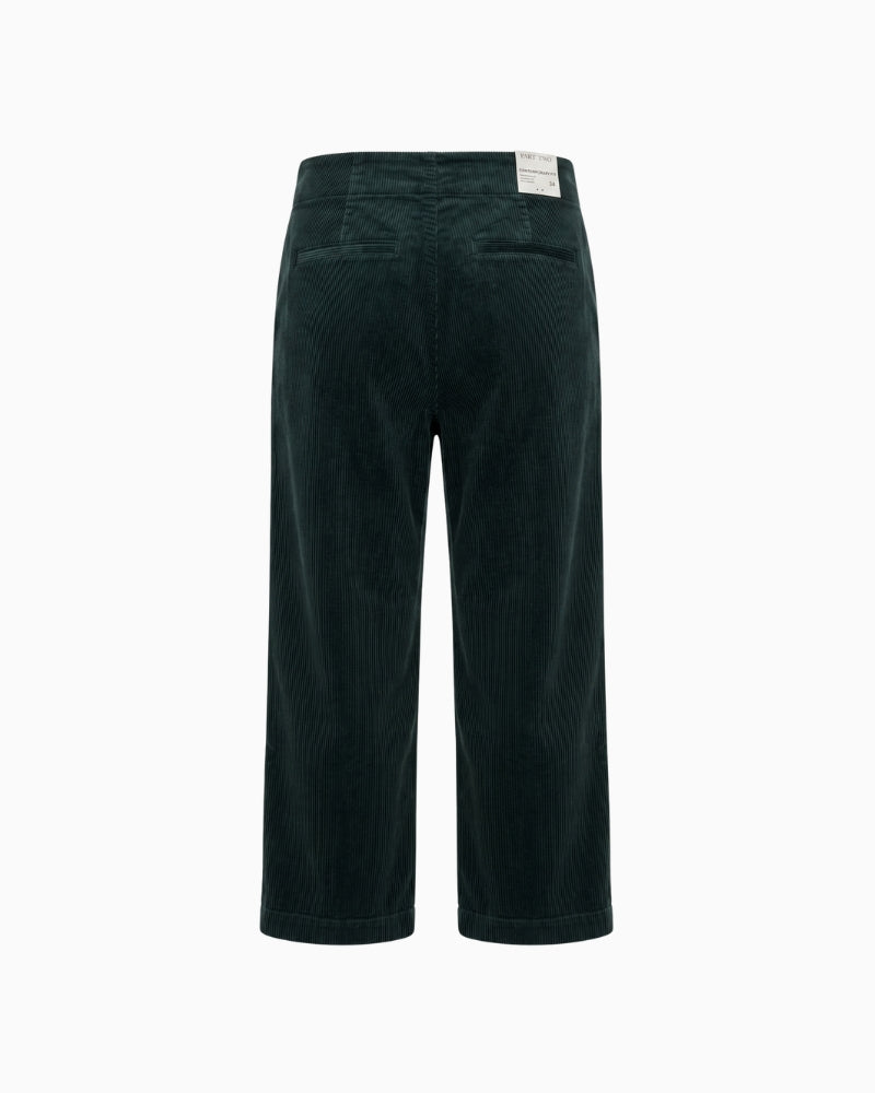 Part Two NettaPW Pants in Forest Green back view
