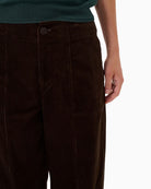 Part Two NettaPW Trousers in Brown front seam detail