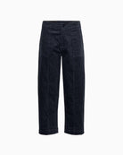 Part Two Netta PW Pants in Navy close-up of corduroy texture