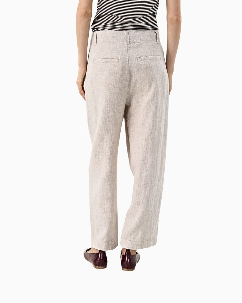 Back view of Part Two Netta trousers showing relaxed fit and cropped length